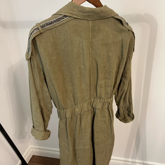 Linen Green Jacket - Picture 3 of 4